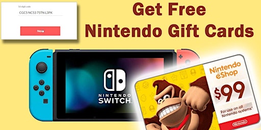 +)Daily ~# Nintendo Eshop Gift Card @@  Free Nintendo Gift Card Codes 2024 primary image
