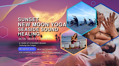 Sunset Yoga. New Moon Meditation  & Seaside Sound Scape