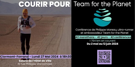 Imagem principal do evento Courir pour Team For The Planet - Clermont Ferrand