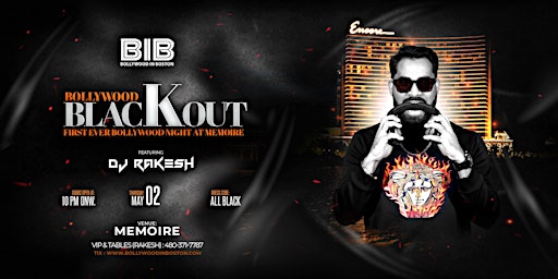 BOLLYWOOD BLACK OUT At MEMOIRE (ENCORE CASINO) primary image