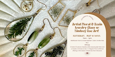 Artful Floral & Resin Jewelry Making Class at WILDHAVEN primary image