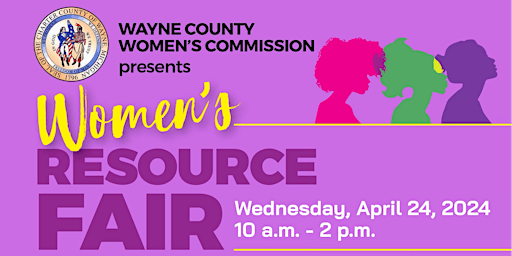 Primaire afbeelding van 2024 Wayne County Women’s Commission Resource Fair