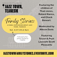 Family Stories: A Panel Discussion about Jazz Town, Teaneck primary image
