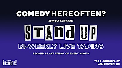 Comedy Here Often? | Monthly Live Tapings | Live Stand-Up