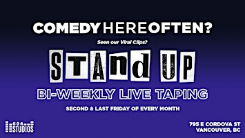 Primaire afbeelding van Comedy Here Often? | Bi-Weekly Tapings | Live Stand-Up