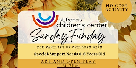 Sunday Funday- Open Play for Children with Special/Support Needs 1pm-3pm