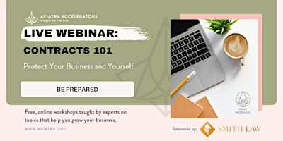 Primaire afbeelding van Live Legal Webinar: Contracts 101: Protect Your Business and Yourself