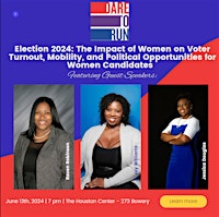 Imagem principal do evento Election 2024: The Impact of Women on Voters, Mobility, and Opportunity