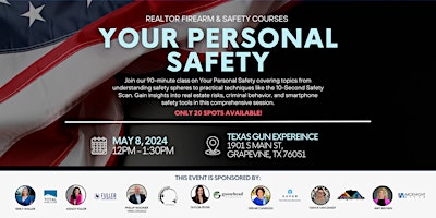 Primaire afbeelding van Realtor Firearm & Safety Courses: Your Personal Safety