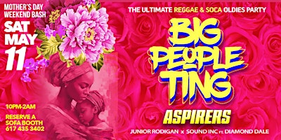 Imagem principal do evento BIG PEOPLE TING : Reggae Soca Oldies Party (Mother's Day Edition)