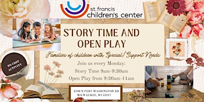 Image principale de Story Time and Open Play