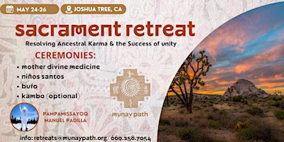 Imagem principal do evento SACRAMENT RETREAT - JOSHUA TREE, CA.
