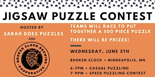 Broken Clock Brewing Cooperative Jigsaw Puzzle Contest  primärbild