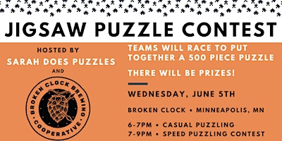 Imagen principal de Broken Clock Brewing Cooperative Jigsaw Puzzle Contest