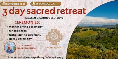 Imagem principal do evento SACRAMENT RETREAT - EL DORADO FOREST, CA.