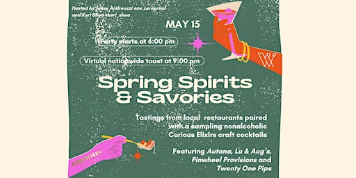 Imagem principal do evento Spring Spirits & Savories with Curious Elixirs