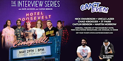 Image principale de THE INTERVIEW SERIES featuring NICK SWARDSON (A Comedy Show and Q&A)