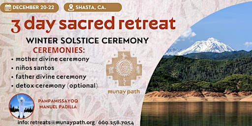Imagem principal do evento SACRAMENT RETREAT - MOUNT SHASTA, CA.