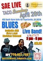 Imagem principal de Fayetteville Taco Sunday Blues Open Jam Town Square Playhouse!