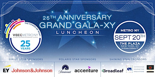 Immagine principale di WBEC Metro NY 25th Anniversary Grand GALA-xy Luncheon 