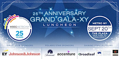Imagem principal do evento WBEC Metro NY 25th Anniversary Grand GALA-xy Luncheon