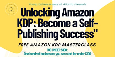 Unlocking Amazon KDP: Learn How to Self-Publish Digital Products primary image
