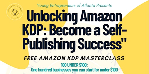 Unlocking Amazon KDP: Learn How to Self-Publish Digital Products primary image