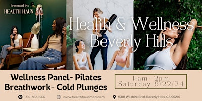 Primaire afbeelding van Wellness  Event: Beverly Hills