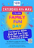 Primaire afbeelding van The SJB’s Family Fun Day & Kids Eat For FREE, Saturday  4th May