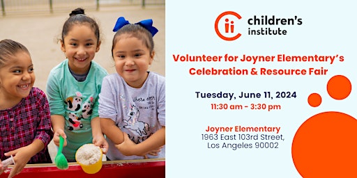 Imagen principal de Volunteer for Joyner Elementary's EOY Celebration & Resource Fair