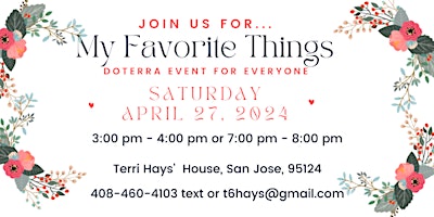 Imagen principal de My Favorite Things - doTERRA event for Everyone