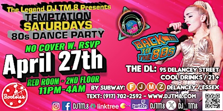 80s Dance Party.....Come and Dance all Your Worries Away!