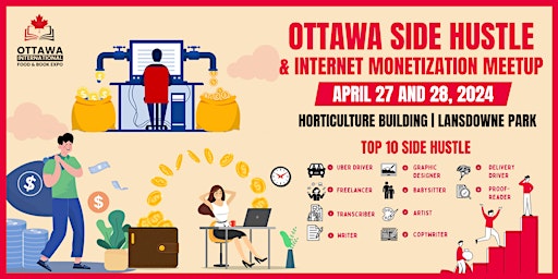 Imagen principal de Ottawa Side Hustle and Internet Monetization | Ottawa Food & Book Expo