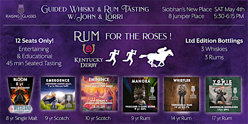 Imagem principal do evento Whisky & Rum Tasting @ Kentucky Derby Party (at Siobhan's Place)