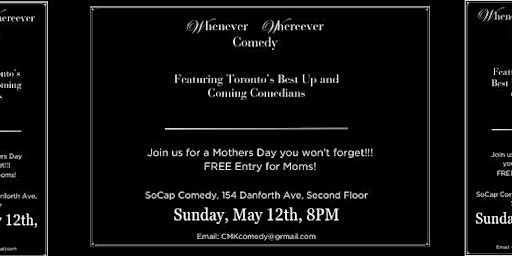 Imagen principal de Whenever Wherever Comedy - Mothers Day Special