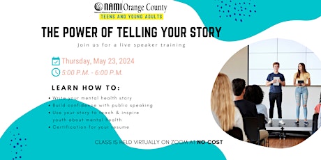 Immagine principale di The Power of Telling Your story 