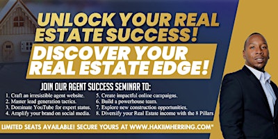 Primaire afbeelding van ARE YOU A NEW REAL ESTATE AGENT LOOKING FOR THE ROAD TO SUCCESS?