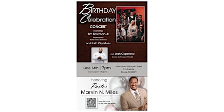 Birthday Celebration Concert honoring Pastor Marvin N. Miles
