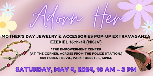 Imagem principal do evento Pre-Mother’s Day Jewelry & Accessories Pop-up Extravaganza