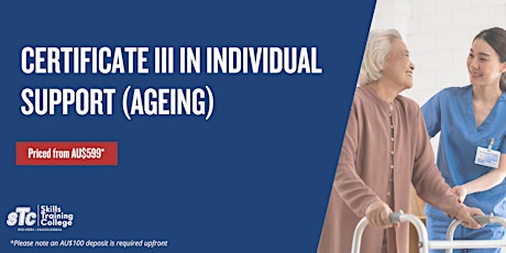 Certificate III in Individual Support (Ageing) [Online  + F2F] primary image