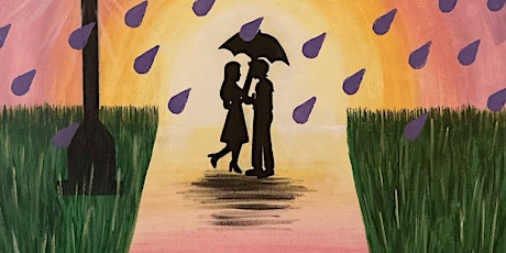 Romance Under Umbrella - Paint and Sip by Classpop!™