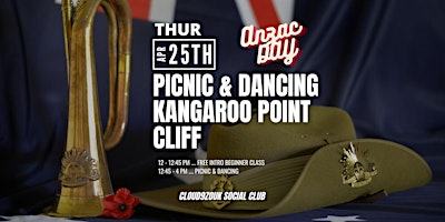 Primaire afbeelding van Picnic & dancing at Kangaroo Point Cliff - Anzac Day holiday Edition ‍