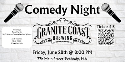 Imagen principal de Comedy Night @ Granite Coast Brewing