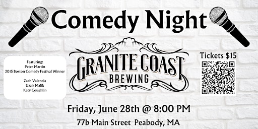 Primaire afbeelding van Comedy Night @ Granite Coast Brewing