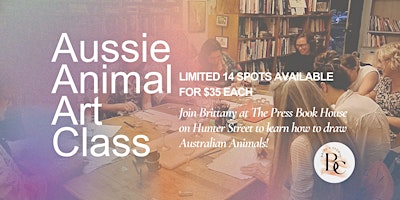 Primaire afbeelding van Aussie Animal Art Class