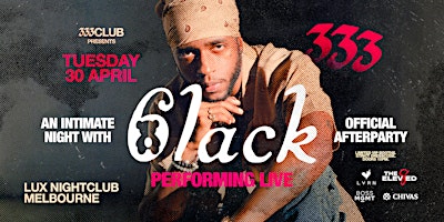 6LACK (Live) MELBOURNE Afterparty - 333 CLUB primary image