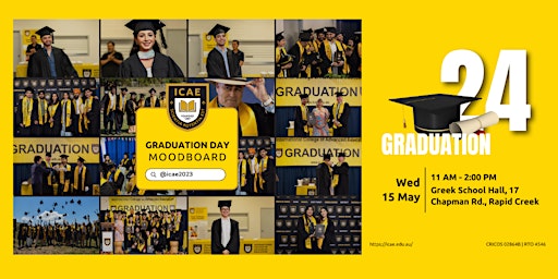 Imagen principal de ICAE 15 May 2024 Graduation - Guests