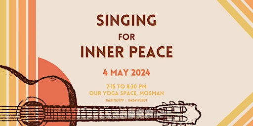 Imagem principal do evento SINGING FOR INNER PEACE