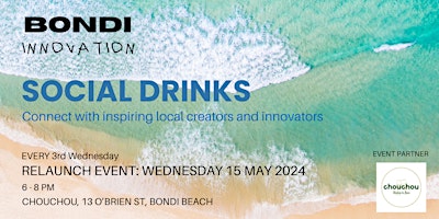 Image principale de Bondi Innovation: Social Drinks & Networking
