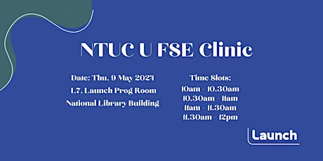 NTUC U FSE Clinic | Launch primary image